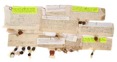 Lot 806 - Of Norfolk interest: Good collection of early indentures on vellum and paper