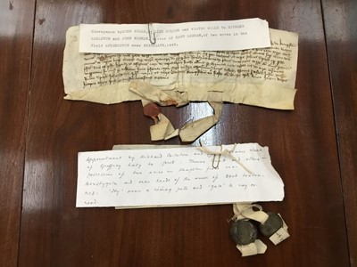 Lot 806 - Of Norfolk interest: Good collection of early indentures on vellum and paper