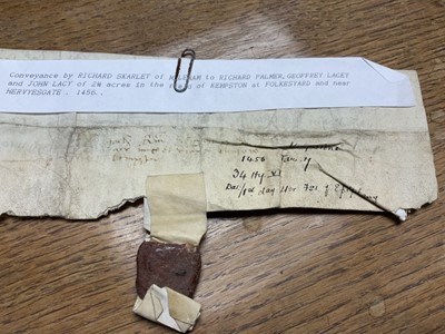 Lot 806 - Of Norfolk interest: Good collection of early indentures on vellum and paper