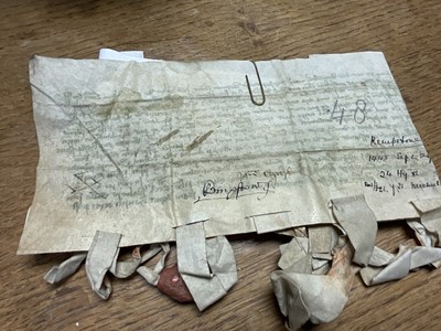 Lot 806 - Of Norfolk interest: Good collection of early indentures on vellum and paper