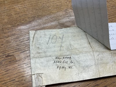 Lot 806 - Of Norfolk interest: Good collection of early indentures on vellum and paper