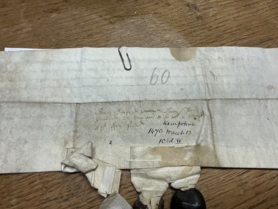 Lot 806 - Of Norfolk interest: Good collection of early indentures on vellum and paper