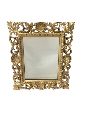 Lot 1404 - 19th century Florentine pierced gilt wall mirror