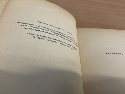 Lot 1704 - Mary Norton - The Borrowers, early edition 1953, signed and dedicated by the author, together with a hand signed Dutch edition and also five postcards from the author. Provenance: by family descent...
