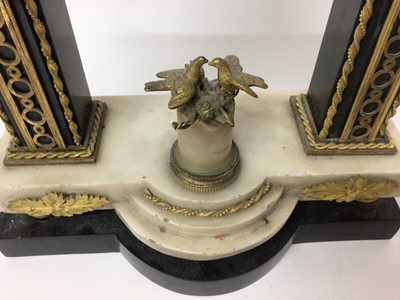 Lot 707 - Early 19th century French Louis XVI-style marble and ormolu mantel clock