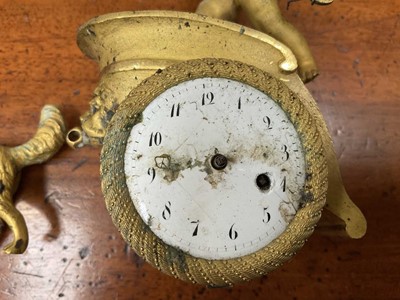 Lot 148 - 19th century ormolu clock