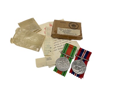 Lot 738 - Second World War Defence and War medals in box of issue, named to FLT/LT. A. Daniel, 57 Broad Road, Willingdon, Nr. Eastbourne Sx.