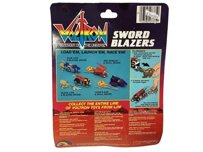 Lot 21 - LJN (c1984) Voltron (Defender of the Universe) Sword Blazers including Lion Force No.7375 & Prince Lotar No.7375, on card with bubblepack (2)