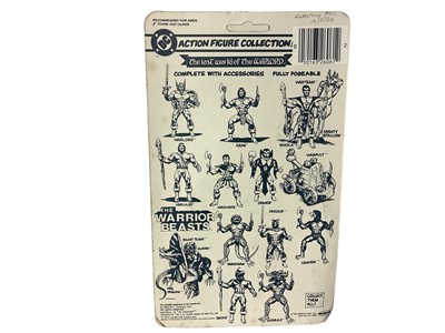 Lot 25 - Remco DC Comics (c1982) The lost World of the Warlord 5 1/2" action figures including Mikola, Arak, Demos & Machiste, all on unpunched card with bubblepack No.260 (4)