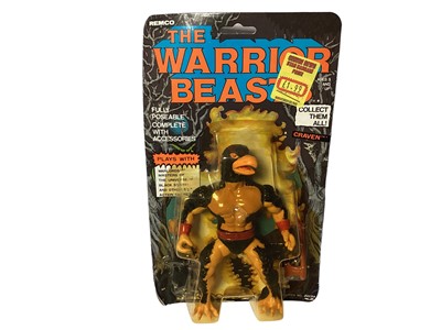 Lot 24 - Remco (c1982) The Warrior Beasts 6" action figues including Craven, Hydras & Skull Man, all on card (curled corners) with bubblepack (3)