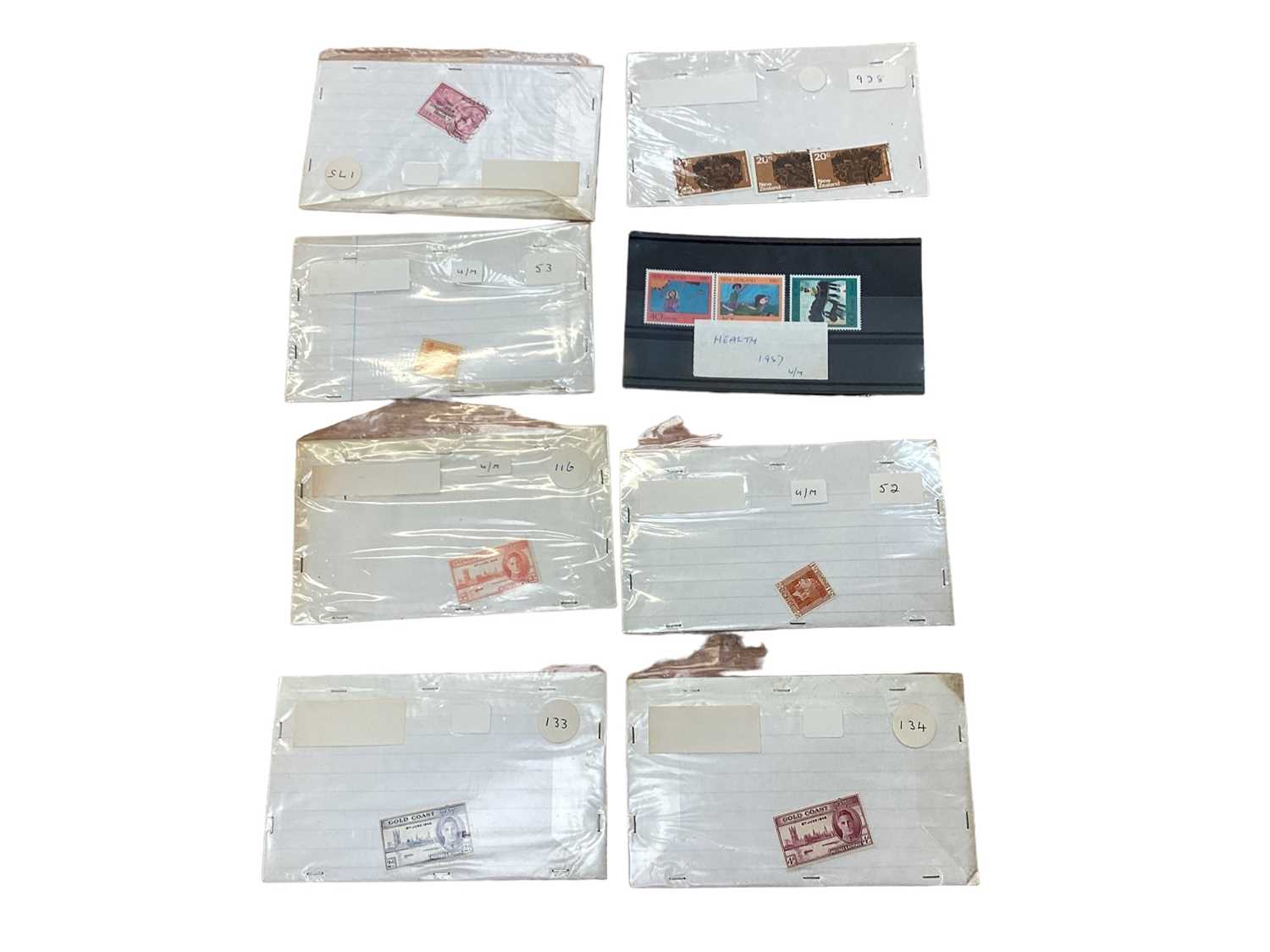 Lot 1490 - Cook Islands, Gold Coast, Australia & New Zealan stamps in packets (Approx. 100 packets)