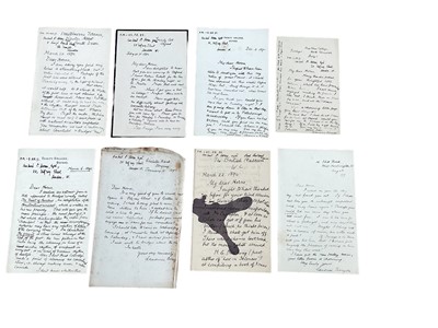 Lot 1531 - Group of letters, correspondence between poet Lawrence Binyon and Herbert P Horne art collector  dated 1889 to 1916