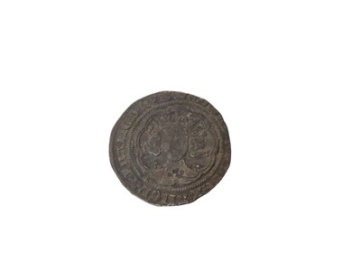 Lot 473 - G.B. - Edward III silver hammered London Groat m/m Crown 1356AD