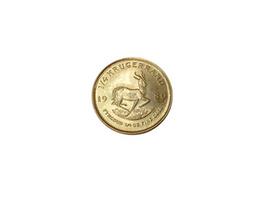 Lot 574 - South Africa - Gold ¼ Krugerrand 1980 (1 coin)