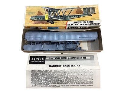 Lot 1913 - Airfix Red Stripe 1:144 scale H.P.42 Heracles & 1:72 scale Flying Fortress, plus Monty's Humber Staff Car (x3) and others (qty)