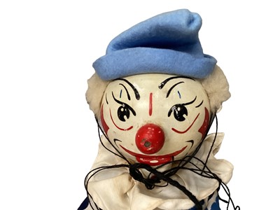 Lot 1915 - A rare Pelham Puppet SM white faced clown, in original card box