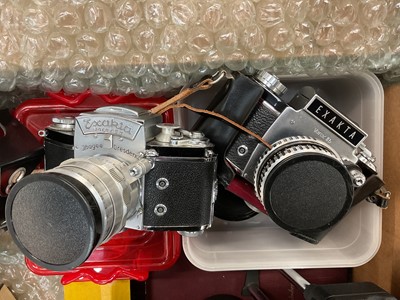 Lot 2354 - Group of Exakta cameras and accessories