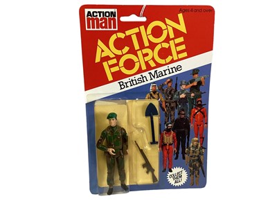 Lot 2 - Palitoy Action Man Action Force Series 1 British Marine, on card with blister pack (1)