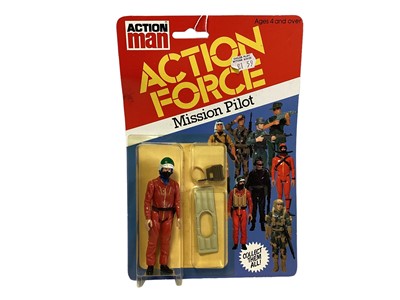 Lot 4 - Palitoy Action Man Action Force Series 1 Mission Pilot, on card with blister pack (1)