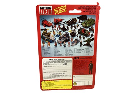 Lot 13 - Palitoy Action Man Action Force Red Shadow (Single Cell Bubble Version), on card with blister pack (4)