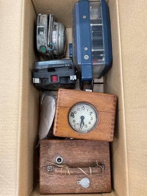 Lot 2425 - Group of pigeon clocks and accessories, including Coulet (qty)