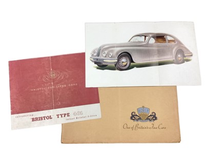 Lot 2171 - 1950s Bristol Type 401sales brochure and 1930s/40s Rover sales brochure (2)