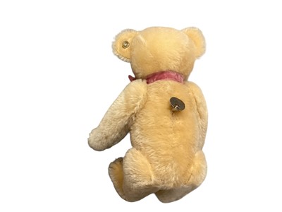 Lot 1939 - Steiff musical blond Teddy no. 673856, boxed plus small Steiff teddys 662348 and 662874 both boxed and a small mohair teddt bear.