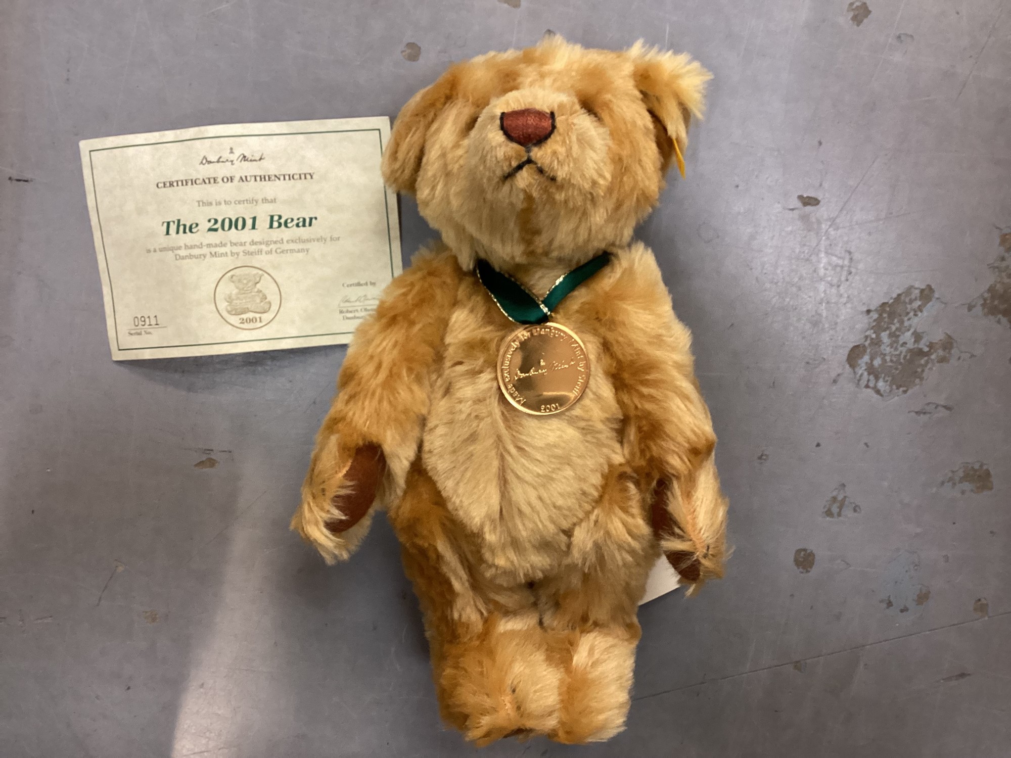 Lot 1941 - Two Steiff teddies The 2001 Bear no. 654756