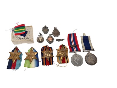 Lot 708 - Second World War Naval Long Service and Good Conduct medal group comprising George VI Naval Long Service and Good Conduct medal named to K. 63738 F. B. Martin. CH. Sto. H.M.S. Glasgow, 1939 - 1945...
