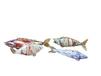 Lot 1248 - Group of Art glass fish