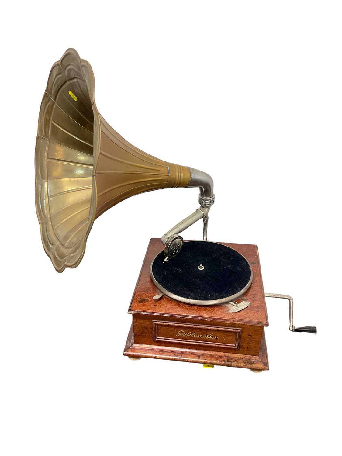 Lot 2203 - Golden Ace wind-up gramophone