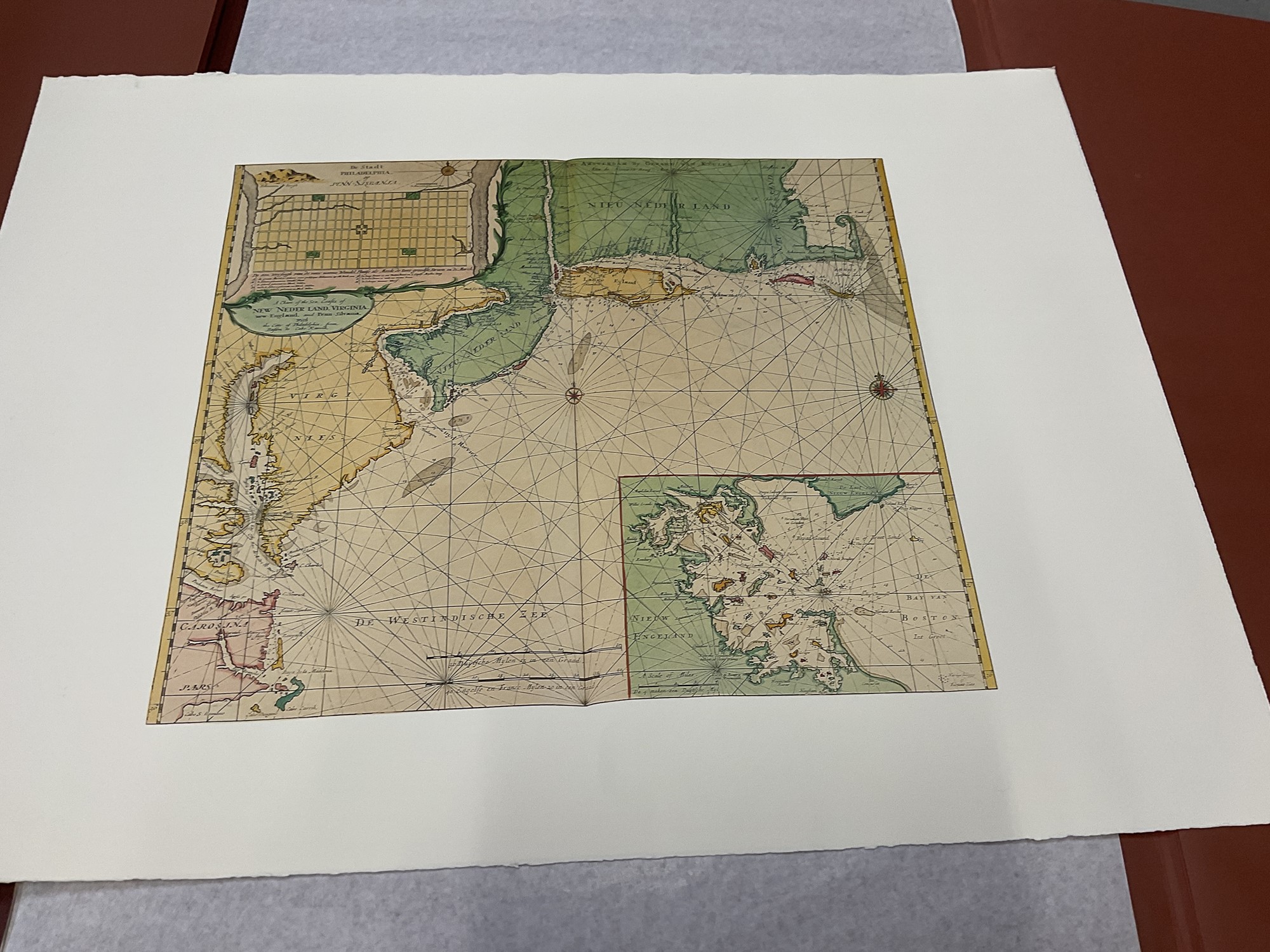 Lot 674 - Early maps and Charts of the East Coast of