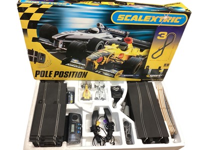 Lot 1973 - Scalextric Pole Position Advanced Track System with Jordan & Williams F1 racing cars, boxed
