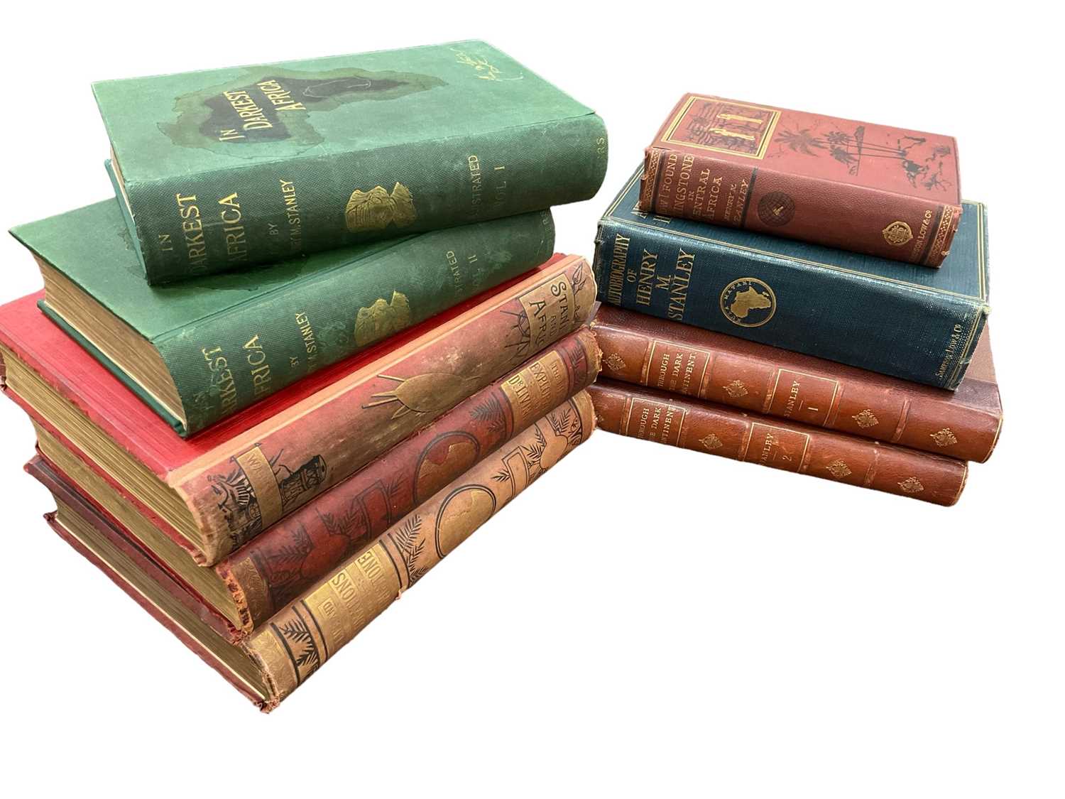 Lot 1721 - Henry Morton Stanley - Through the Dark Continent,  London, Newnes, 1899, 2 volumes, others