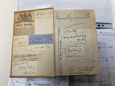 Lot 785 - Of Naval interest, The Jutland Scandal by Admiral Sir Reginald Bacon, signed by 33 Naval and Military personalities including Lord Mountbatten, Shalto Douglas, FM Birdwood with research