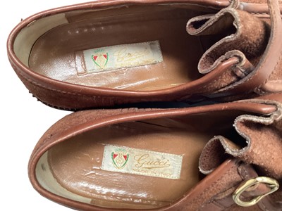 Lot 2138 - Vintage gentlemen's Gucci shoes, size 42, little wear