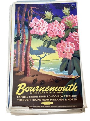 Lot 2524 - Original British Railways poster for Bournemouth, printed by Ernest J. Day & Co., the sheet measuring 101cm x 63cm