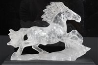 Lot 753 - Finely carved rock crystal Sculptureslpture of...