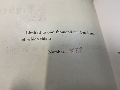 Lot 1741 - 1001 Arabian Nights - complete ten volume set and complete seven volume supplementary set, all privately published in the 1880s, numbered 883/1000