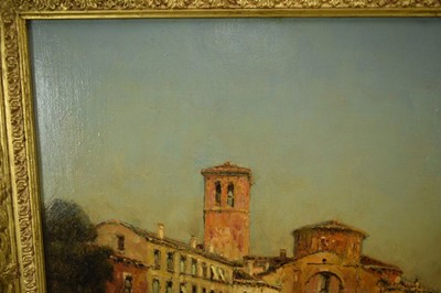 Lot 887 - *Georges Noël Bouvard (1912-1972) oil on canvas - Venetian Canal, signed Marc Aldine, 50cm x 65cm, in gilt frame