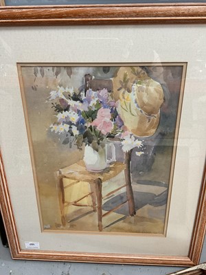 Lot 107 - Oil on canvas of Writtle depicting a 19th century scene