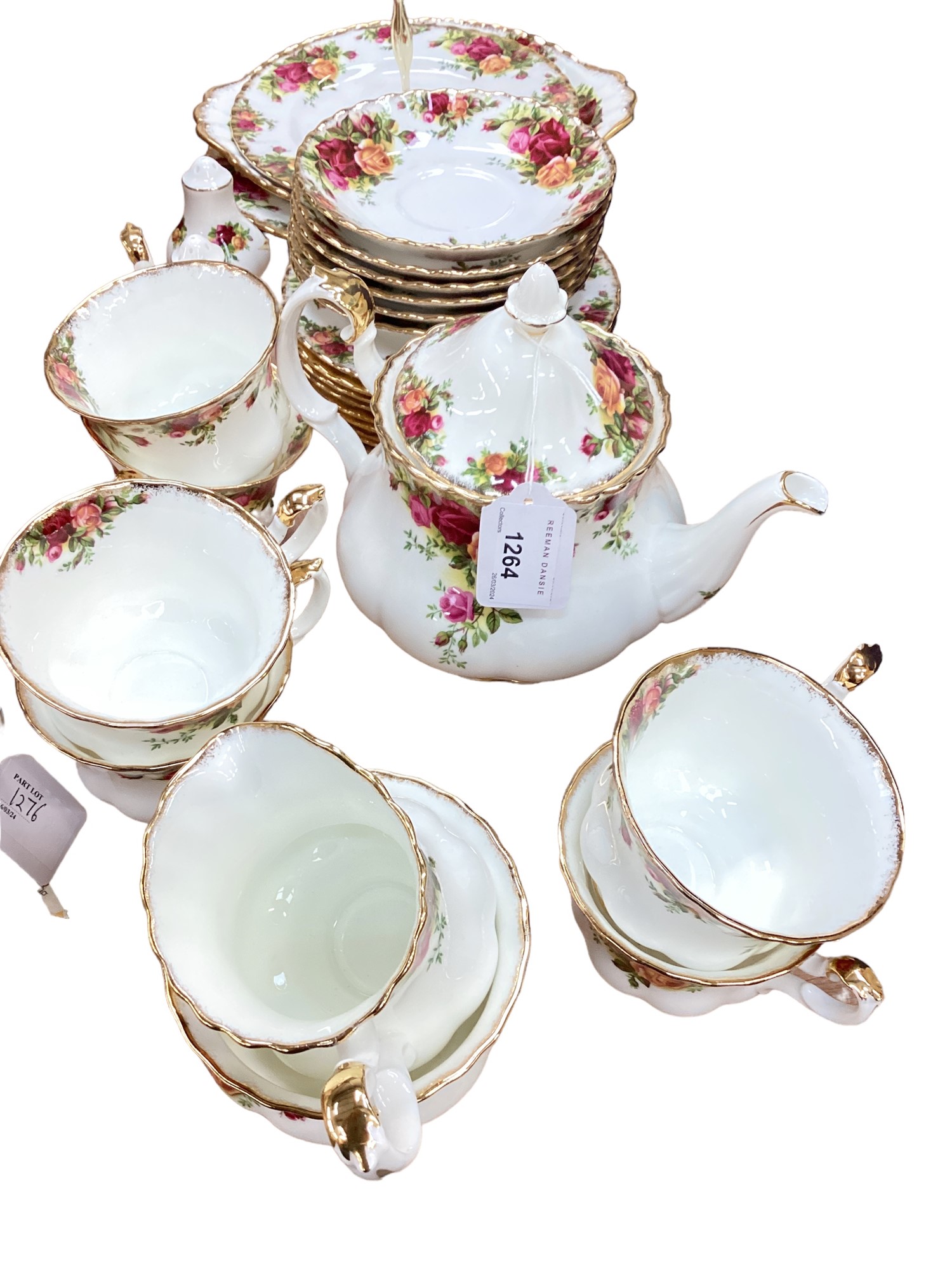 Lot 1264 - Royal Albert Old Country Roses tea set