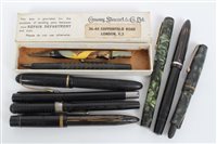 Lot 763 - Collection of vintage fountain pens (9)