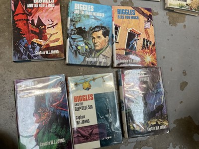 Lot 1759 - Captain W. E. Johns - Biggles, a good complete run from 51-84, with dust jackets, 1958-1970, all first editions. (33)