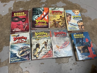 Lot 1759 - Captain W. E. Johns - Biggles, a good complete run from 51-84, with dust jackets, 1958-1970, all first editions. (33)