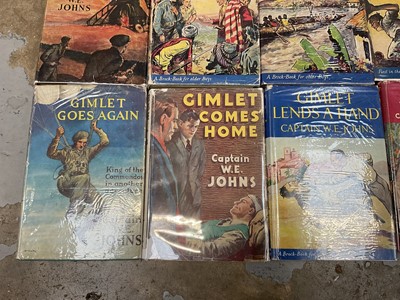 Lot 1760 - W. E. Johns - Collection of Gimlet books, all first editions with dust jackets. 1943-1952. (10)