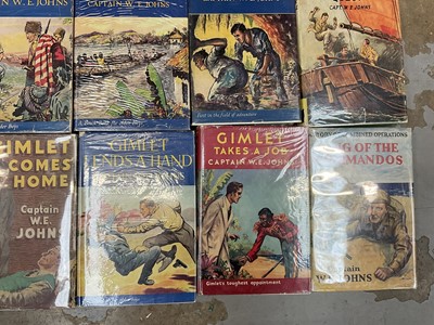 Lot 1760 - W. E. Johns - Collection of Gimlet books, all first editions with dust jackets. 1943-1952. (10)