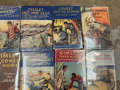 Lot 1760 - W. E. Johns - Collection of Gimlet books, all first editions with dust jackets. 1943-1952. (10)
