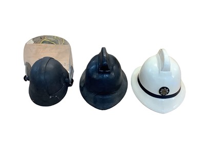 Lot 822 - Group of six Fire Brigade helmets including Suffolk and Ipswich Fire Service (6).