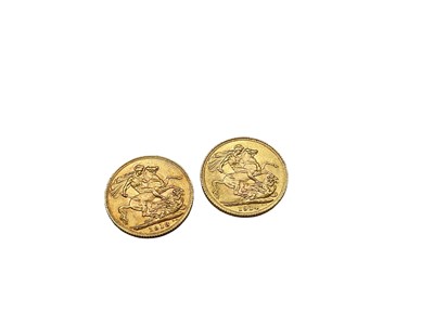 Lot 503 - G.B. - Gold Sovereigns George V 1913 GVF & 1914 AEF (2 coins)